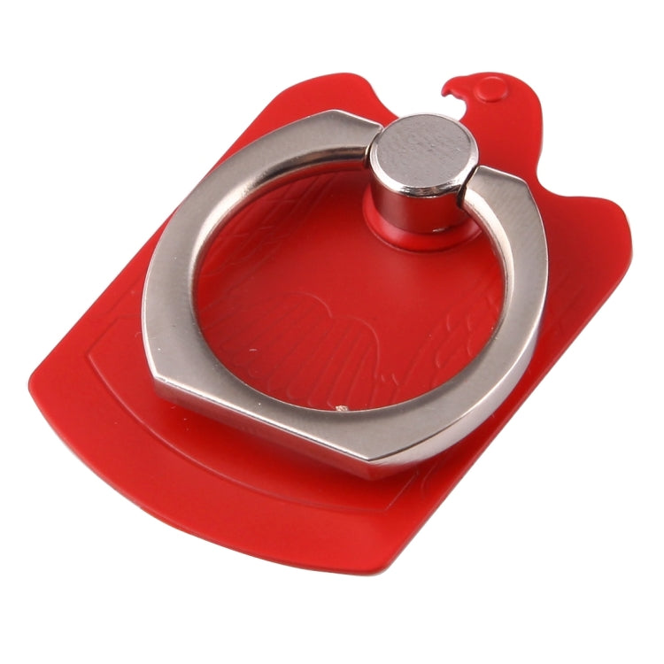 Cmzact CPS-2in1 Eagle Shape Magnetic Phone Ring Stent Car Hook Mount (Red)