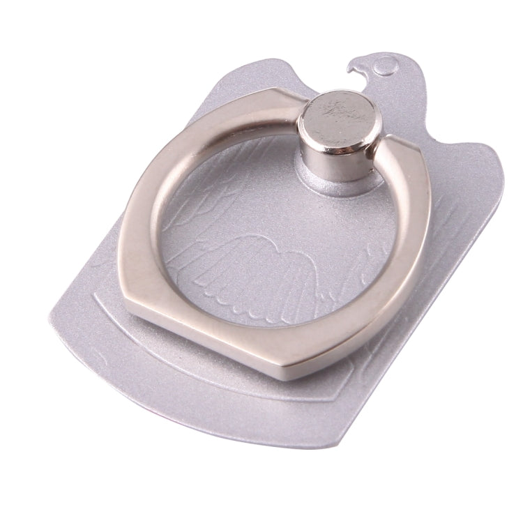 Eagle Shape 360 Degrees Rotation Magnetic Phone Ring Stent Car Hook Mount (Silver)