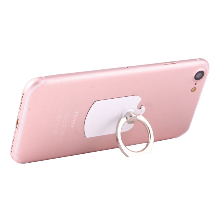 Cmzact CPS-2in1 2 in 1 Eagle Shape 360 Degrees Rotation Magnetic Phone Ring Stent Car Hook Mount(White)