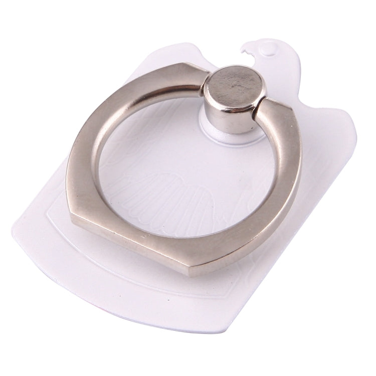 Cmzact CPS-2in1 2 in 1 Eagle Shape 360 Degrees Rotation Magnetic Phone Ring Stent Car Hook Mount(White)