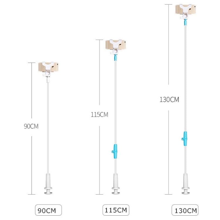 Lazy Desktop Stand for Mobile Phones with 360-Degree Rotation and Detachable Components, Height: 90cm (Black)