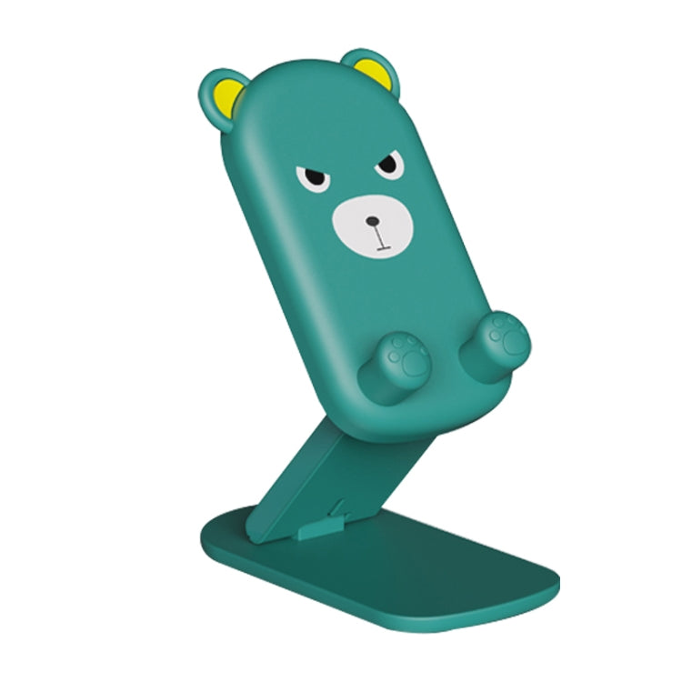 Lazy Bracket Cartoon Animal Phone Holder (Green)