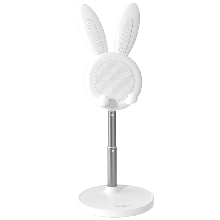 Rabbit Retractable Phone Lazy Bracket Foldable Desktop Holder - White