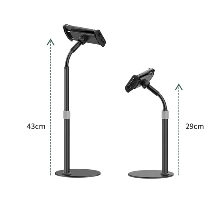 Adjustable Rotating Selfie Phone and Tablet Stand with Retractable Design (White)
