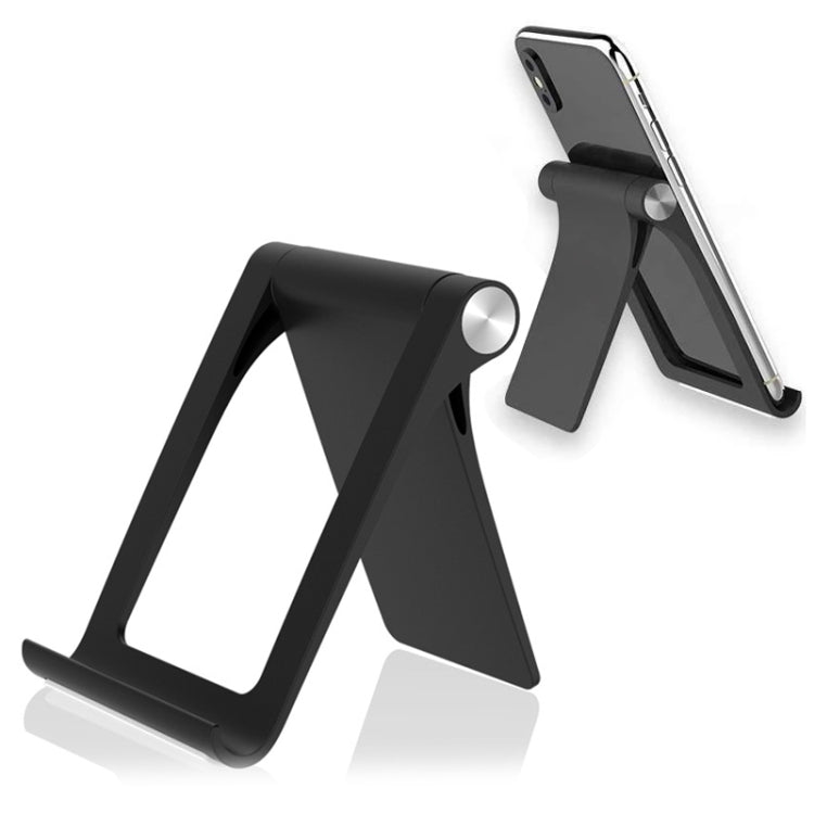 360-Degree Rotating Matte Texture Mobile Phone and Tablet Stand (Black)