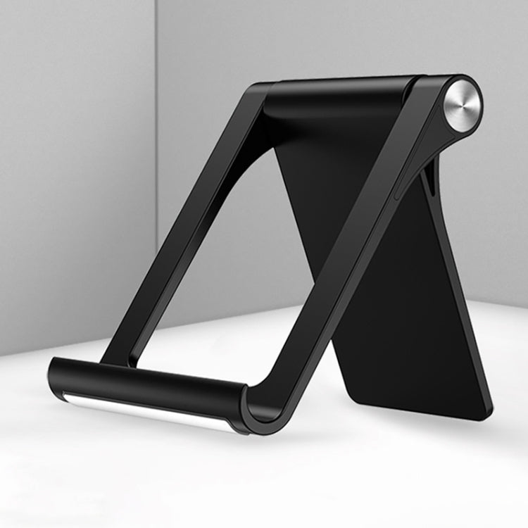 360-Degree Rotating Matte Texture Mobile Phone and Tablet Stand (Black)