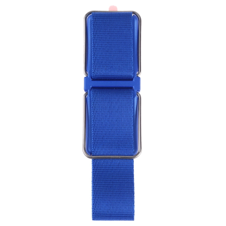 Universal Phone Grip Loop & Stand Holder (Dark Blue) with Sturdy Nylon and Metal Construction