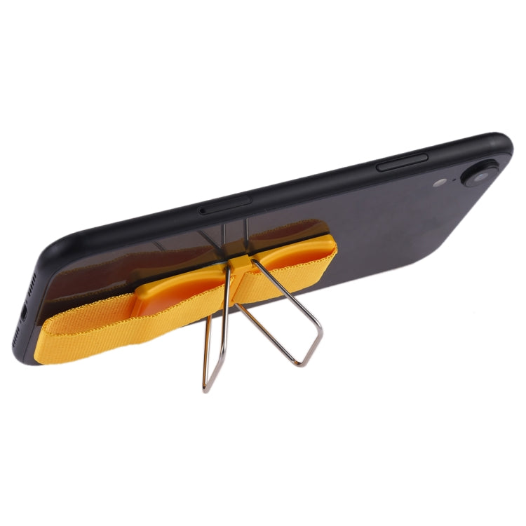 Universal Phone Grip Loop & Stand Holder with Secure 3M Glue (Yellow)