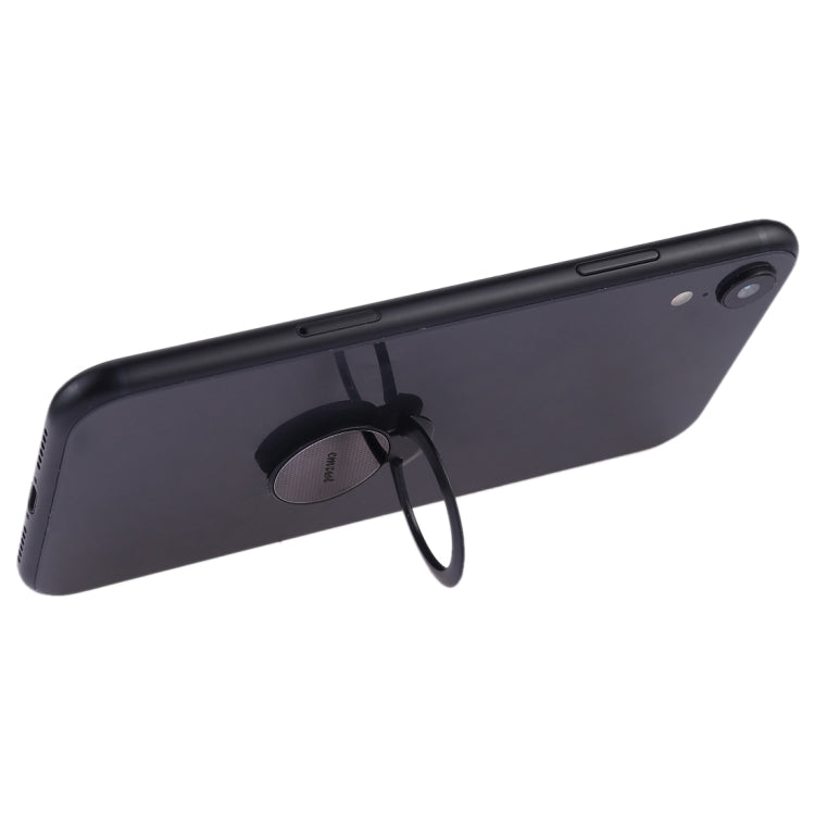 Universal Super-thin Phone Stand Ring Holder with Magnetic Function (Black)