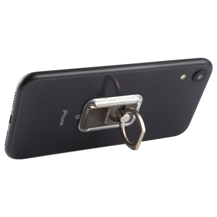 360-Degree Rotate Magnetic Ring Stand Phone Holder with Wireless Charging Support (Black)