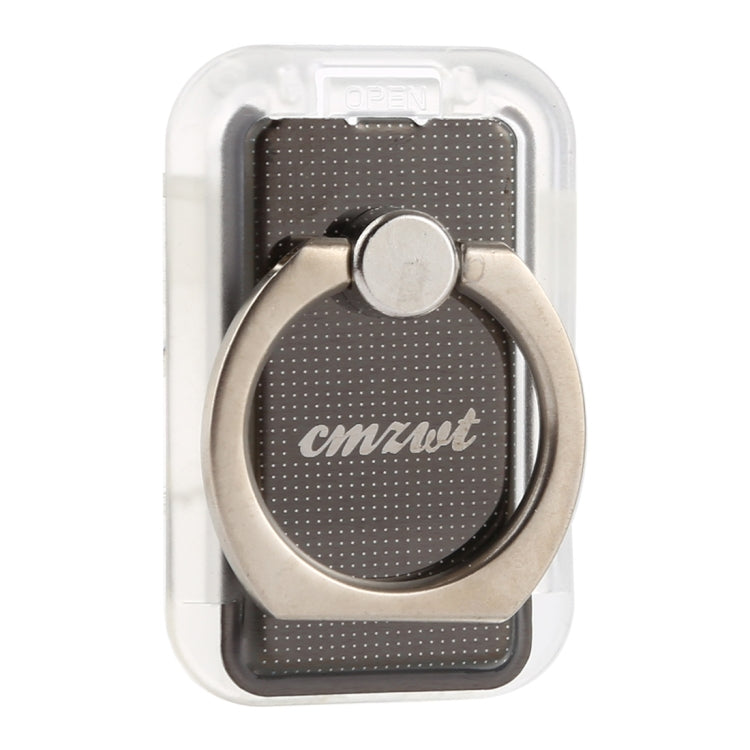 360-Degree Rotate Magnetic Ring Stand Phone Holder with Wireless Charging Support (Black)