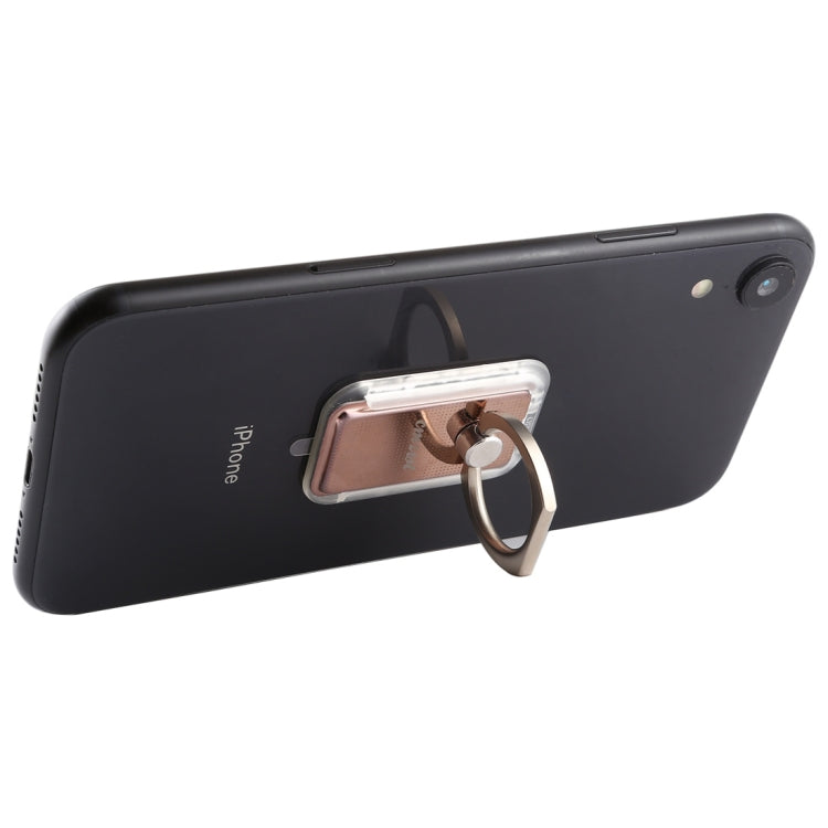 Rose Gold 360 Degrees Rotate Magnetic Ring Stand Phone Holder with Wireless Charging Support