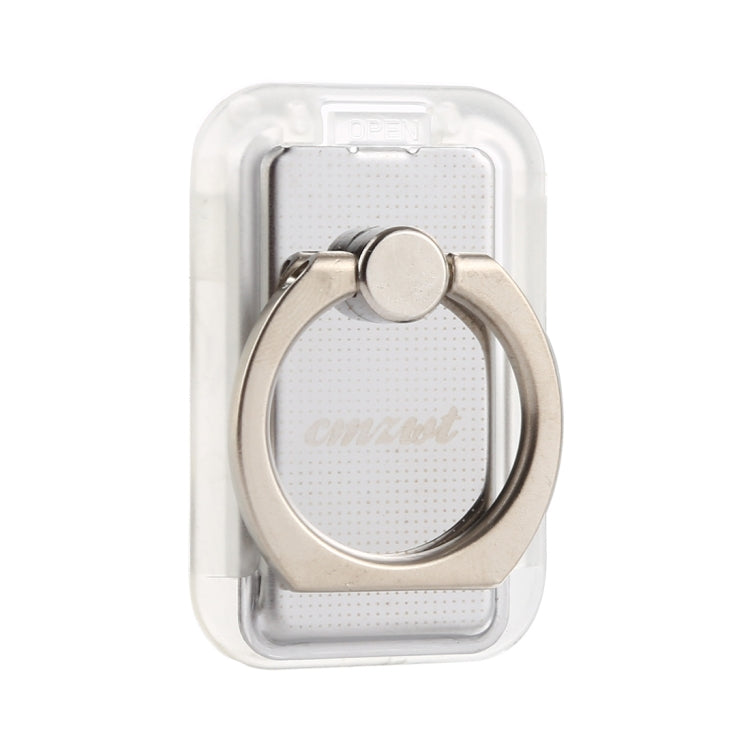 Magnetic Silver Phone Holder with 360-Degree Rotation and Wireless Charging Support