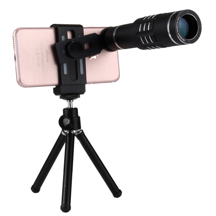18X Magnification Lens Telescope Kit for Mobile Phones (Black)