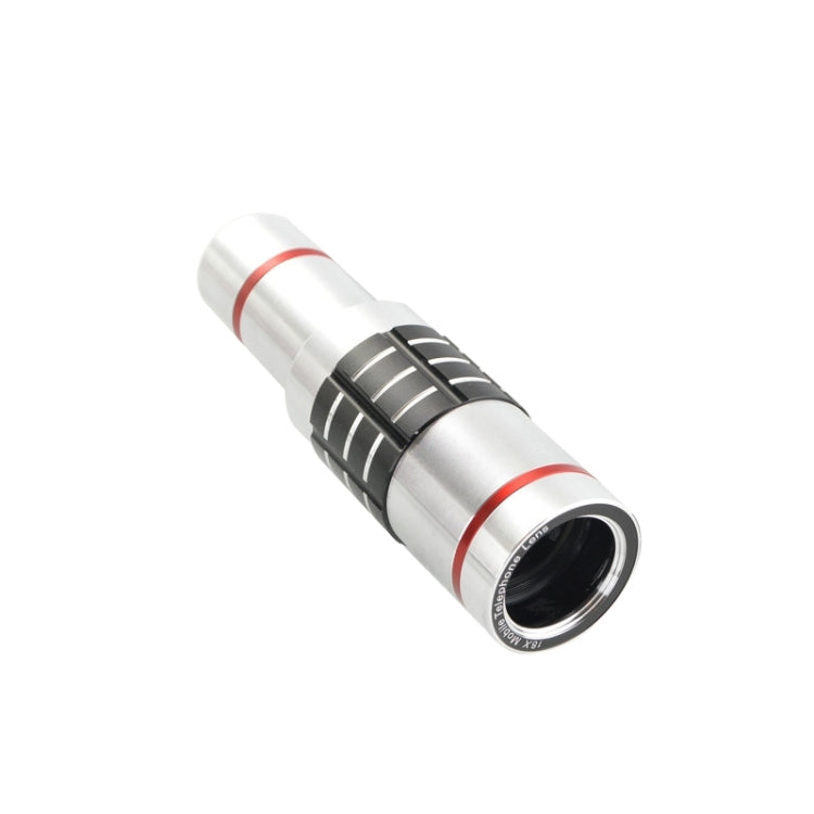 18X Mobile Phone Telescope with Tripod and Clip (Silver)
