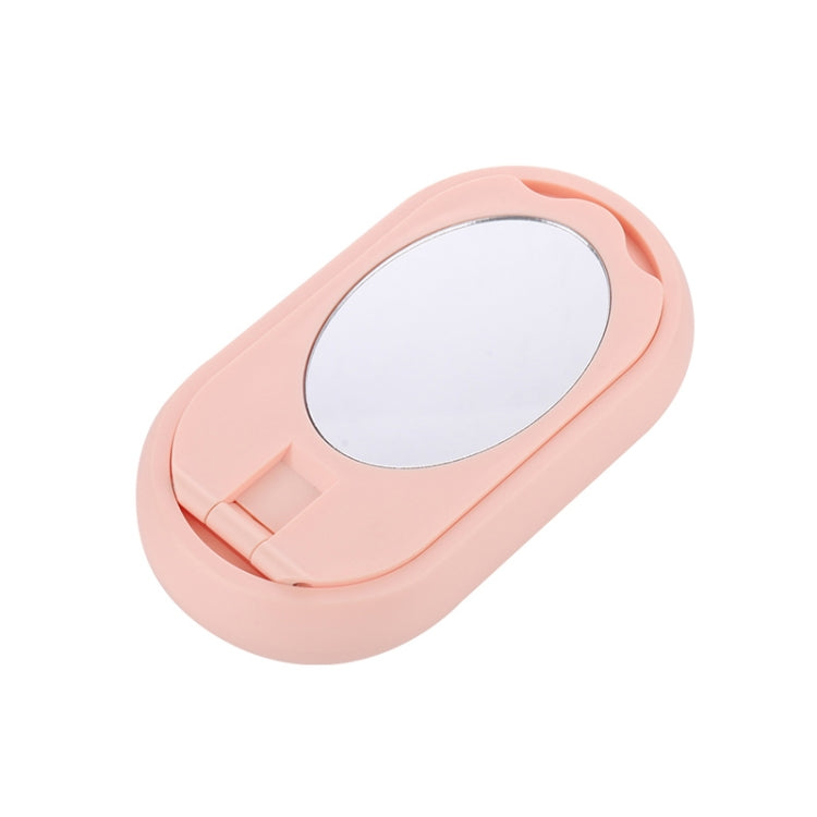 XC03 Telescopic Folding Desktop Holder Bracket (Pink) with Makeup Mirror