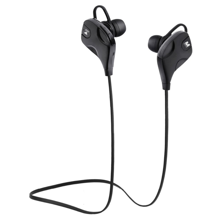M8 Wireless Bluetooth Stereo Earphone with Mic and Wired Control - Black