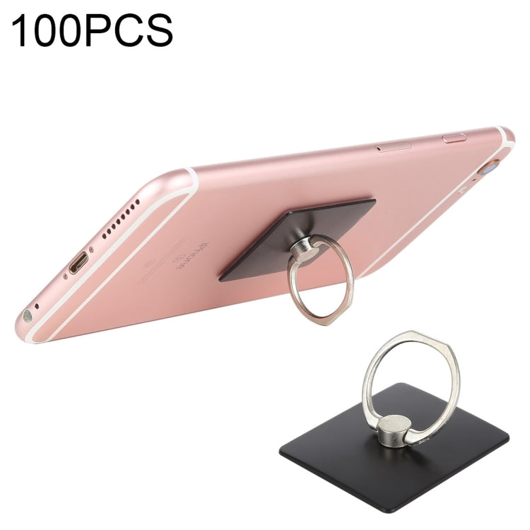 100 Piece Universal Black Finger Ring Mobile Phone Holder Stand