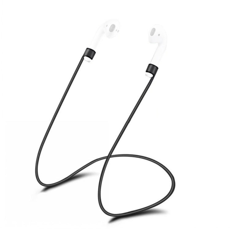 Secure Silicone Anti-lost Strap for Apple AirPods 1/2 (Black)