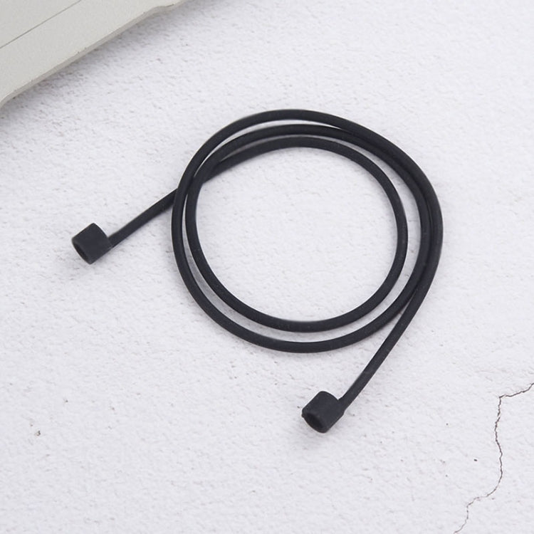 Secure Silicone Anti-lost Strap for Apple AirPods 1/2 (Black)