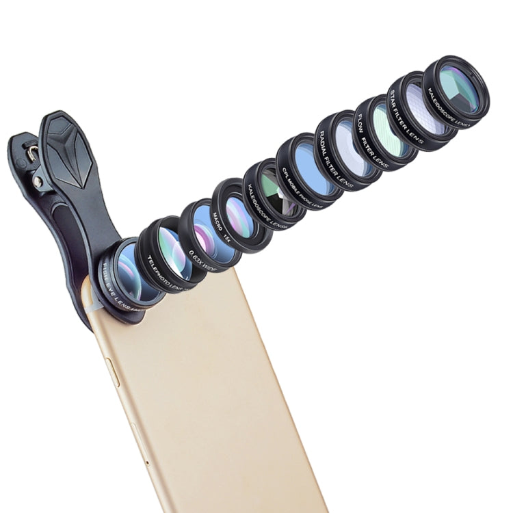 APEXEL APL-DG10 10-in-1 Lens Kit for Smartphones