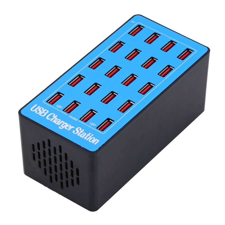 WLX-A5 90W 20-Port USB Charger Station with Smart Charging and LED Power Indicator