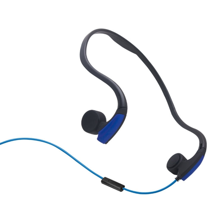 Wireless Bone Conduction Sports Headphone with Voice Control (Blue)
