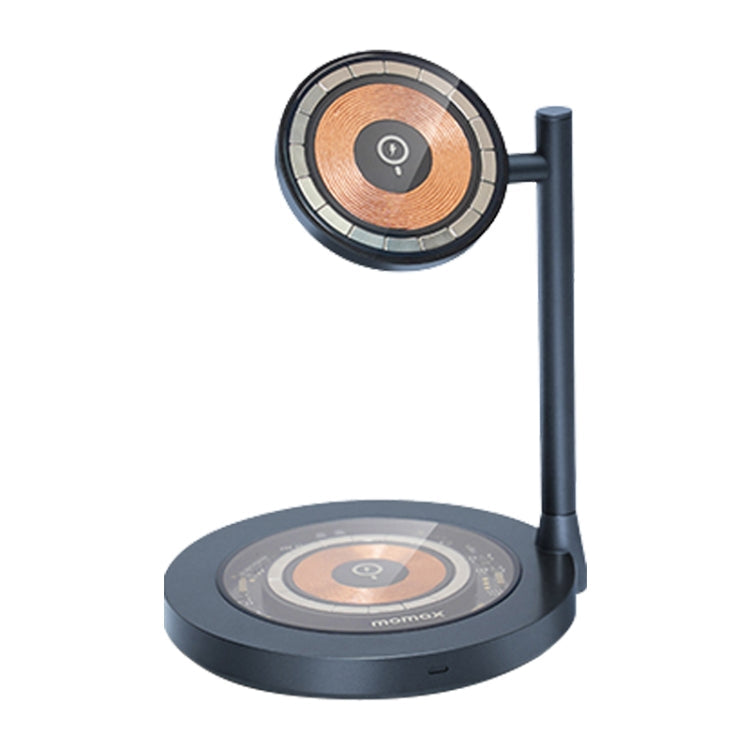 MOMAX Q.MAG DUAL2 15W Transparent Dual Magsafe Magnetic 2 in 1 Wireless Charger