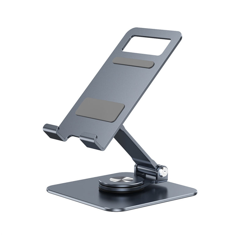 R-JUST HZ24 Aluminum Alloy Rotary Folding Mobile Phone Tablet Holder (Dark Gray)