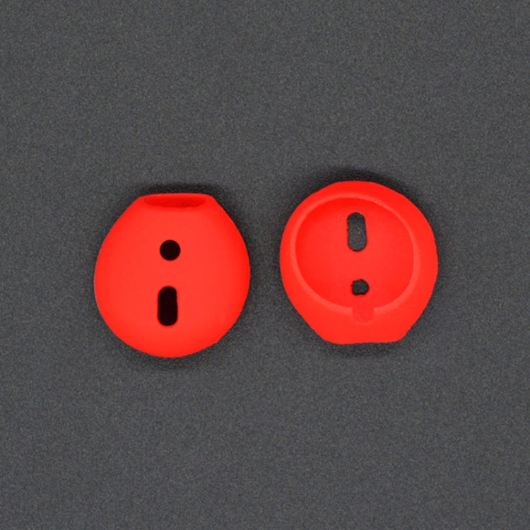 Silicone Earphone Ear Caps for Apple AirPods / EarPods - Red, Pack of 2