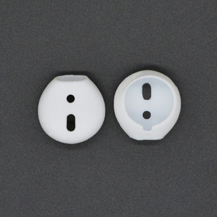 2-Piece White Silicone Ear Caps for Apple AirPods / EarPods