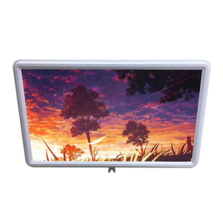 F10 12 inch 3D Mobile Phone Screen Magnifier with Telescopic Holder (White)