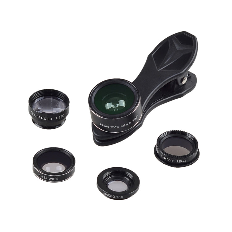 Upgrade Your Smartphone Photography with APEXEL APL-DG5 5 in 1 Universal Lens Kit for iPhone, Samsung, Huawei, Xiaomi, HTC, and Other Smartphones
