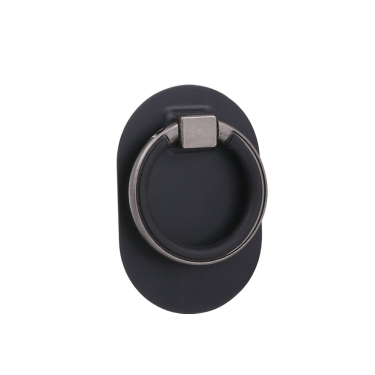 360 Degree Rotation Finger Grip Ring Holder with Universal Phone Adhesive Metal Plate (Black)