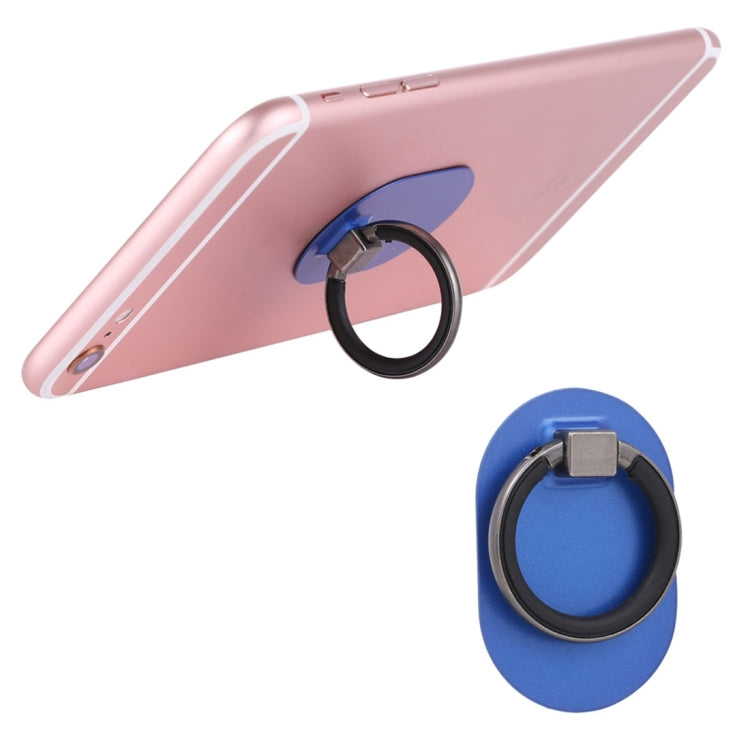 Adhesive Phone Finger Grip Ring Holder with 360 Degree Rotation Stand (Blue)