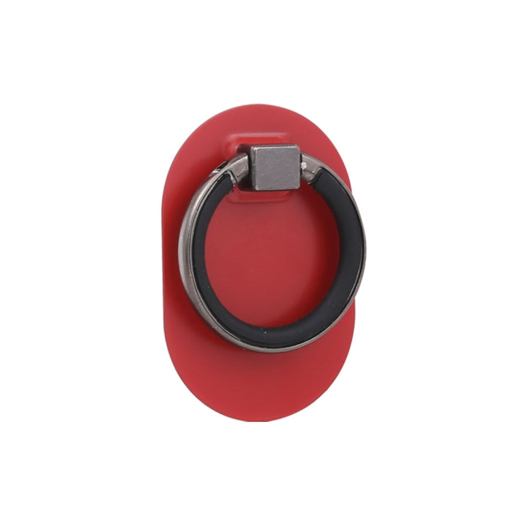 Red Universal Phone Adhesive Metal Plate 360 Degree Rotation Stand Finger Grip Ring Holder