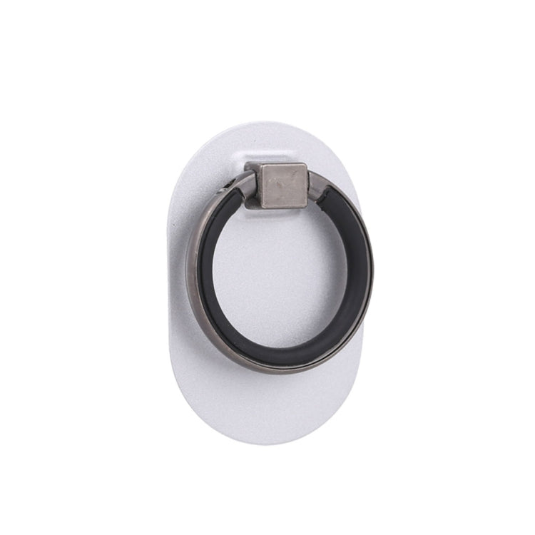 360-Degree Rotation Silver Phone Holder and Grip Ring with Adhesive Metal Plate