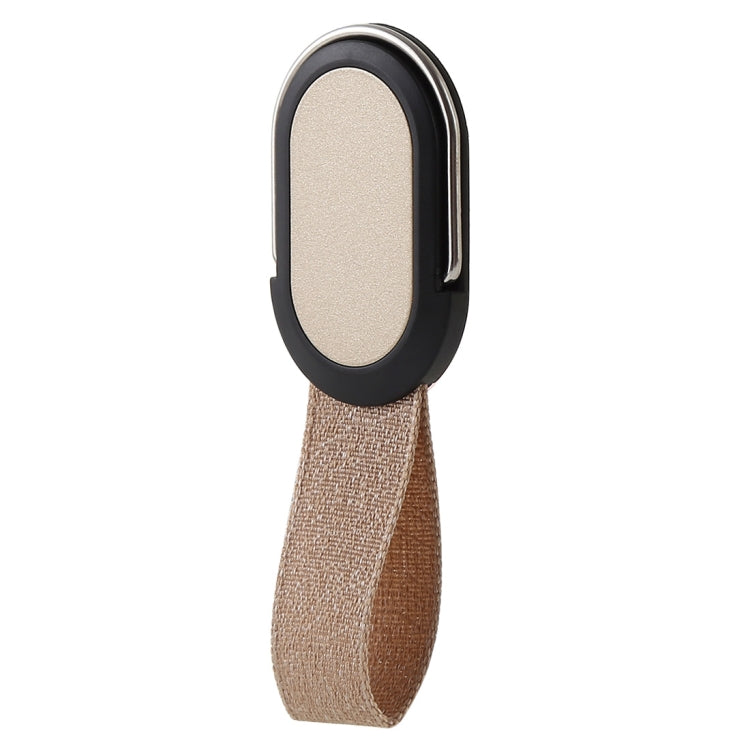 Universal Finger Strap Grip Mobile Phone Stand with Desktop Stand (Gold)