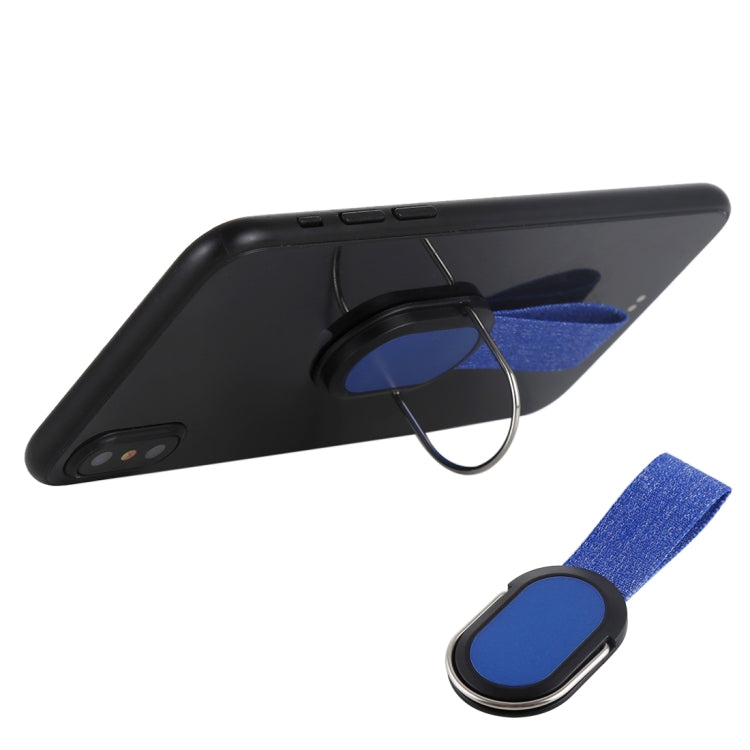 CPS-016 Blue Universal Finger Strap Grip Mobile Phone Stand
