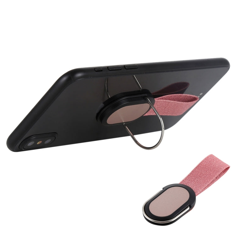CPS-016 Rose Gold Universal Finger Strap Grip Mobile Phone Stand