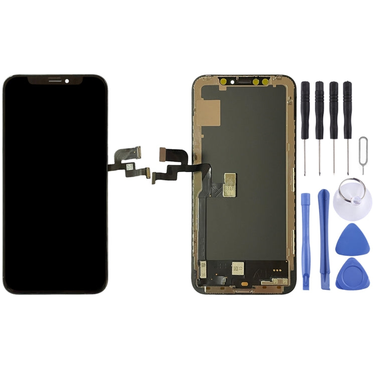 GX OLED Material LCD Screen and Digitizer Full Assembly for iPhone X with Professional Installation Advice