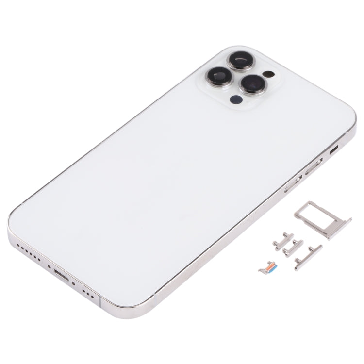 White iPhone X Back Housing Cover with iP13 Pro Design Imprint