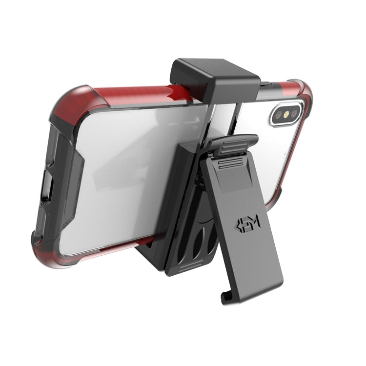 Adjustable Dropproof Desk Stand Clip Holder for iPhone X & 8 Plus (Black)
