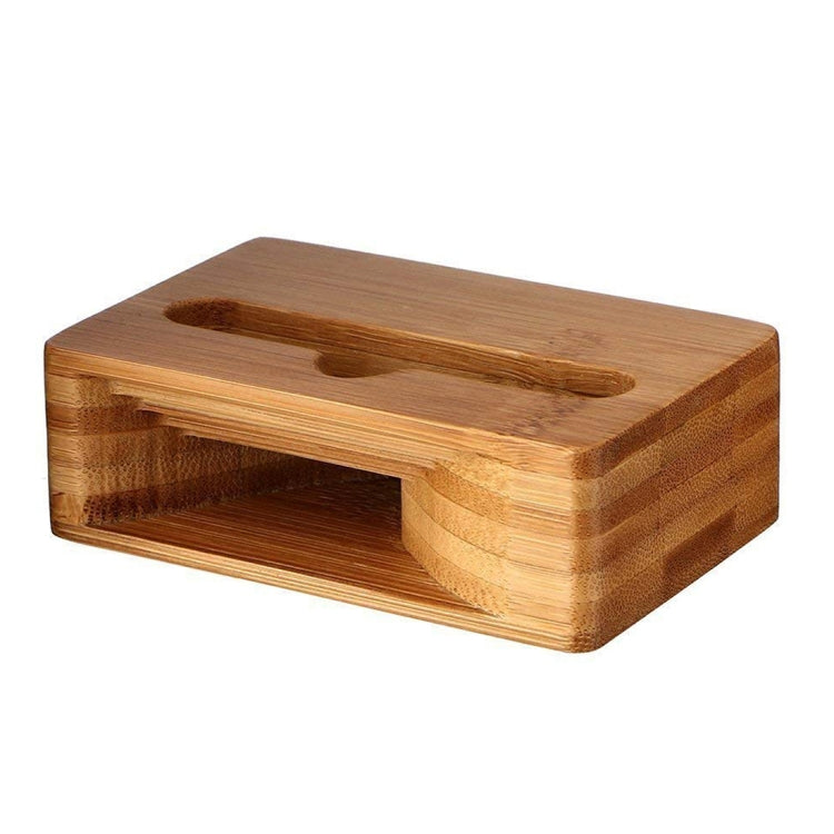 Bamboo Phone Desktop Stand Holder for Smart Phones within 5.5 inches