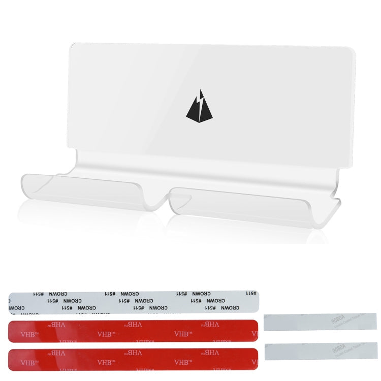 Transparent Charging Holder Wall Bracket for Mobile Phones and Tablet PCs with 3M Sticker