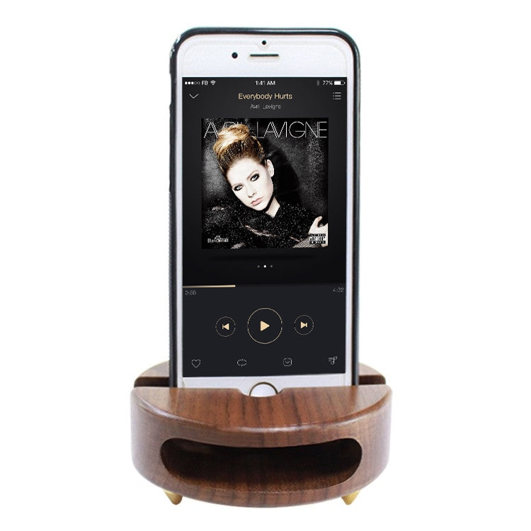 Exquisite Walnut Wood Mobile Phone Holder
