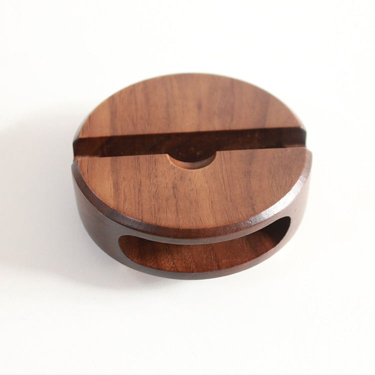 Exquisite Walnut Wood Mobile Phone Holder