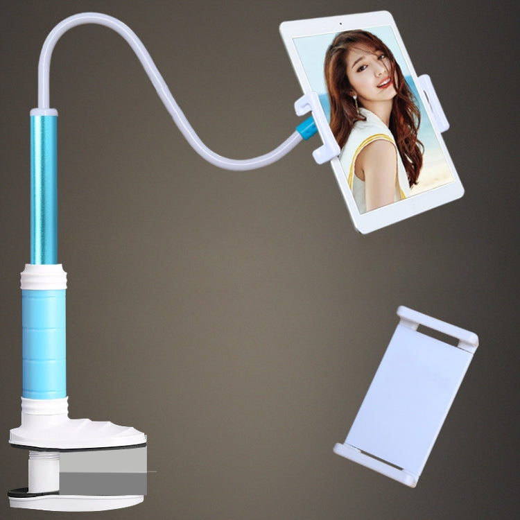Blue Universal Mobile Phone and Tablet Stand with Free-Rotating Lazy Bracket