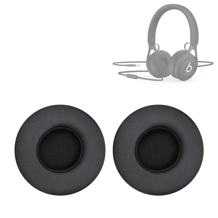 2-Piece Black Sponge Ear-cap Earmuffs for Beats EP Wired Headset