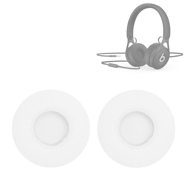 2 Pieces White Earmuff Sponge Cushions for Beats EP Wired Headset